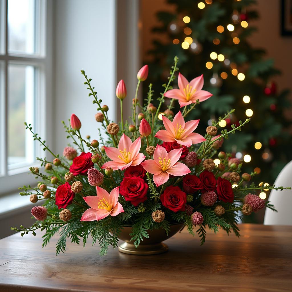 Brighten Your Holidays with Stunning Christmas Flower Decor