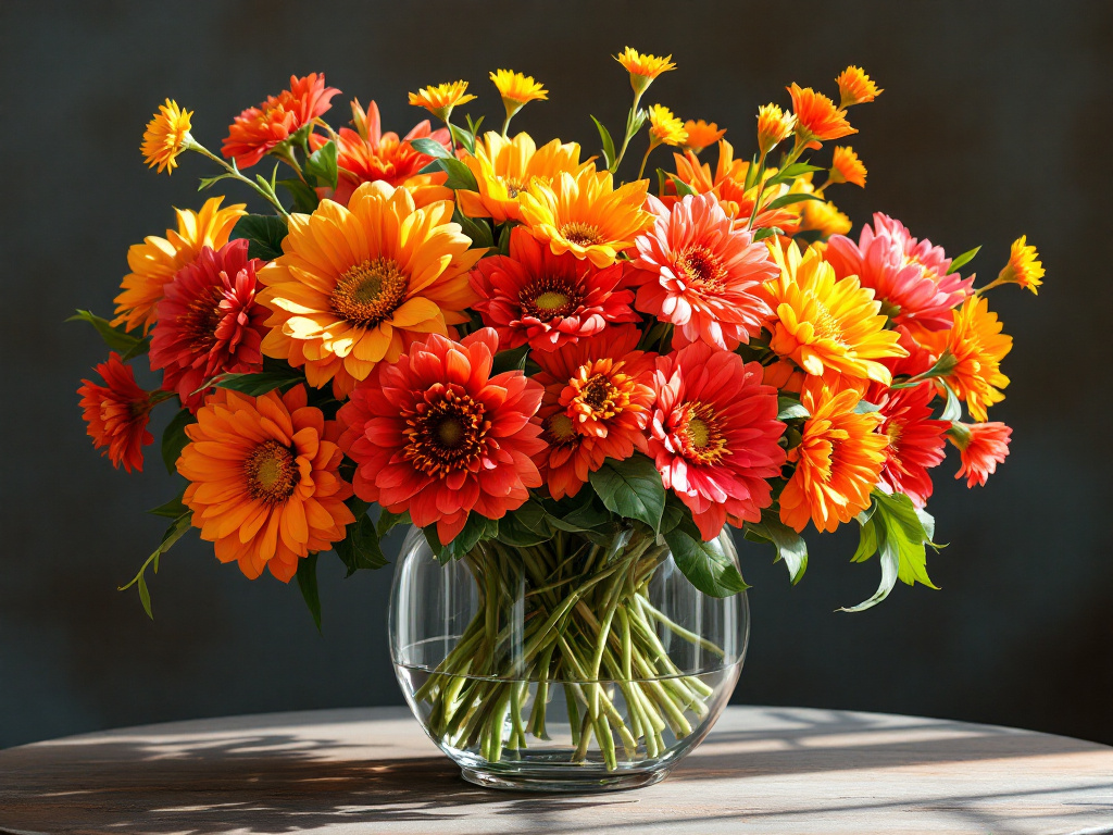 elosia: These vibrant, plume-like flowers come in shades of red, orange, and yellow.