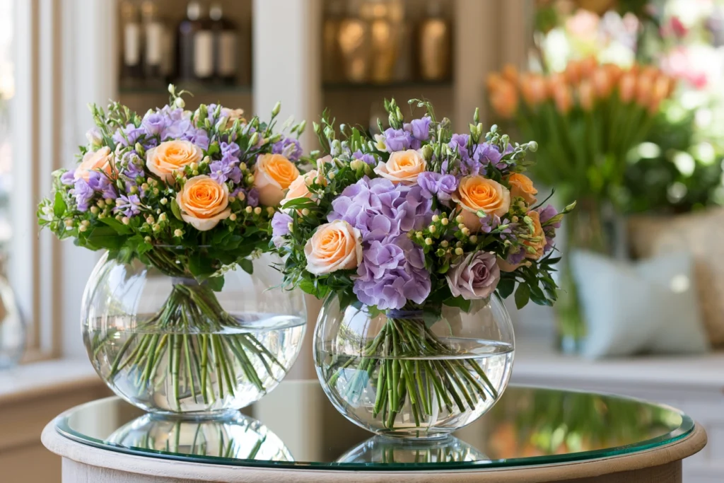 Creative Arrangements for Round Vases